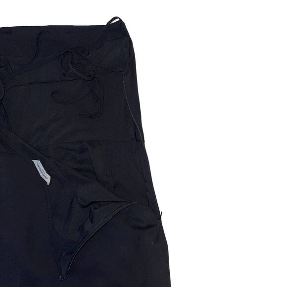 Amanda Uprichard Jasalina Backless Ruched Black Mini Dress Size Large - Picture 9 of 14